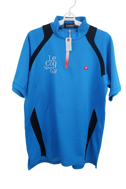 le coq sportif(ルコックスポルティフ) ハーフジップシャツ 水色 メンズ LL B-1