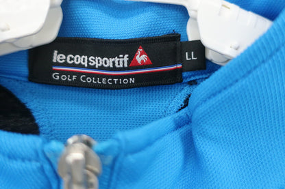 le coq sportif(ルコックスポルティフ) ハーフジップシャツ 水色 メンズ LL B-3