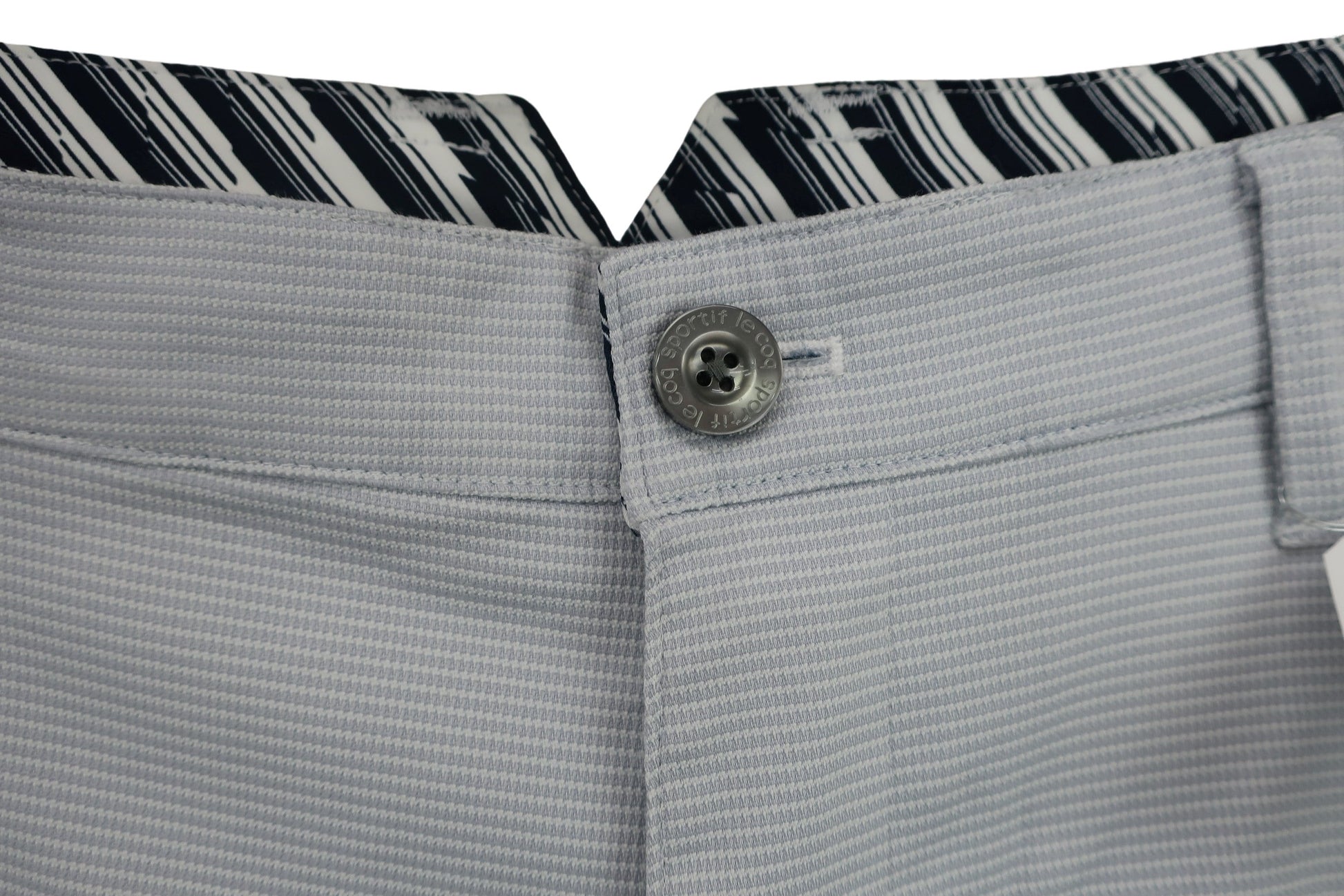 le coq sportif(ルコックスポルティフ) パンツ 白グレー総柄 メンズ 92 A-2