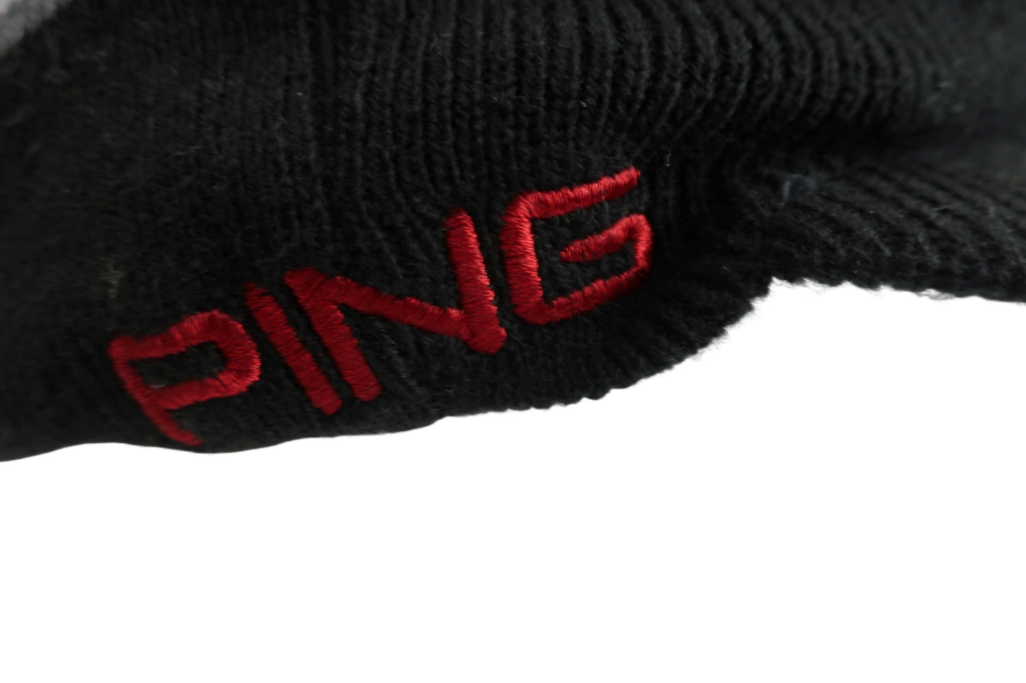 PING(ピン) ニットキャップ 黒白ボーダー メンズ フリーサイズ A-7