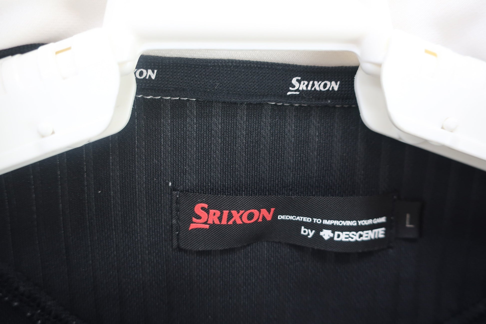 SRIXON(スリクソン) ポロシャツ 黒白 メンズ L B-4