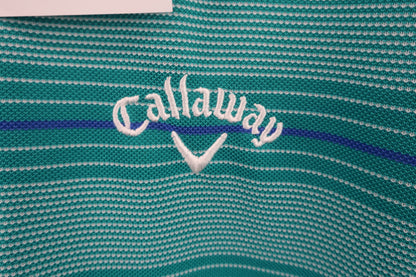 Callaway(キャロウェイ) 長袖ポロシャツ 青系ボーダー メンズ M 241-250533 B-2