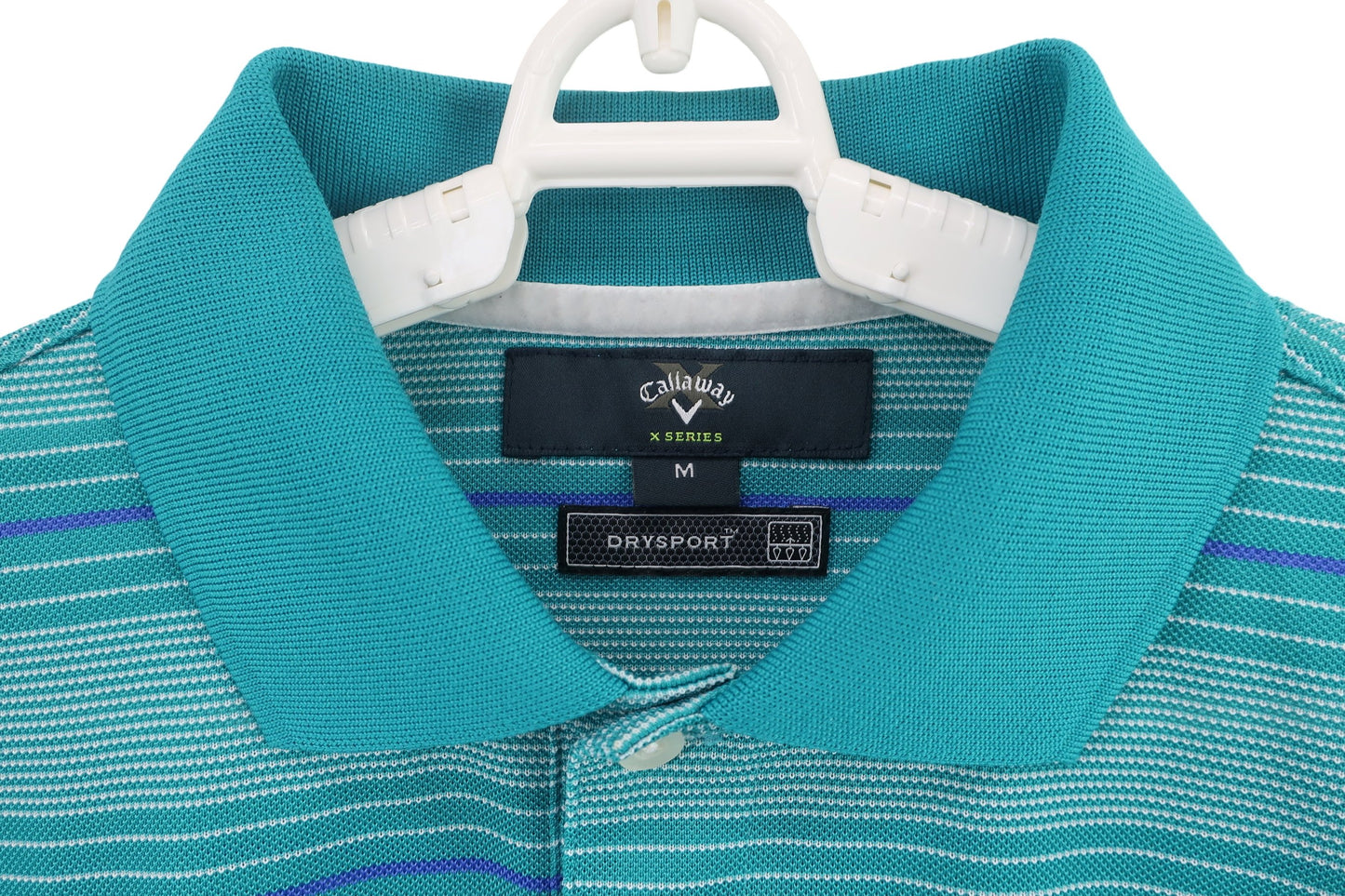 Callaway(キャロウェイ) 長袖ポロシャツ 青系ボーダー メンズ M 241-250533 B-3