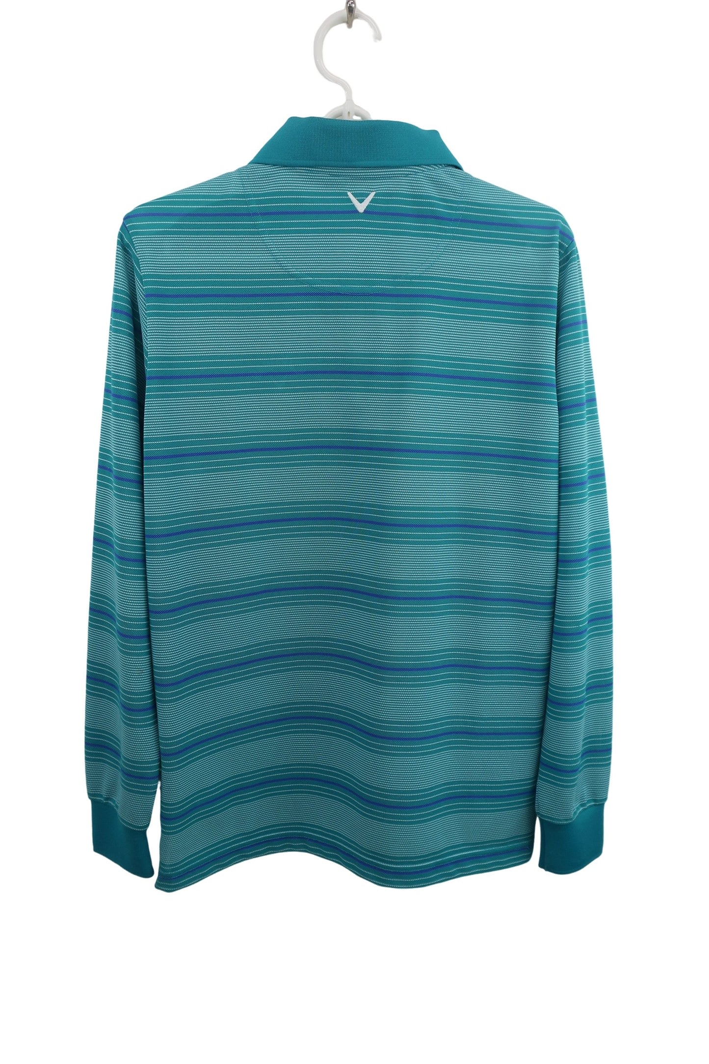 Callaway(キャロウェイ) 長袖ポロシャツ 青系ボーダー メンズ M 241-250533 B-5