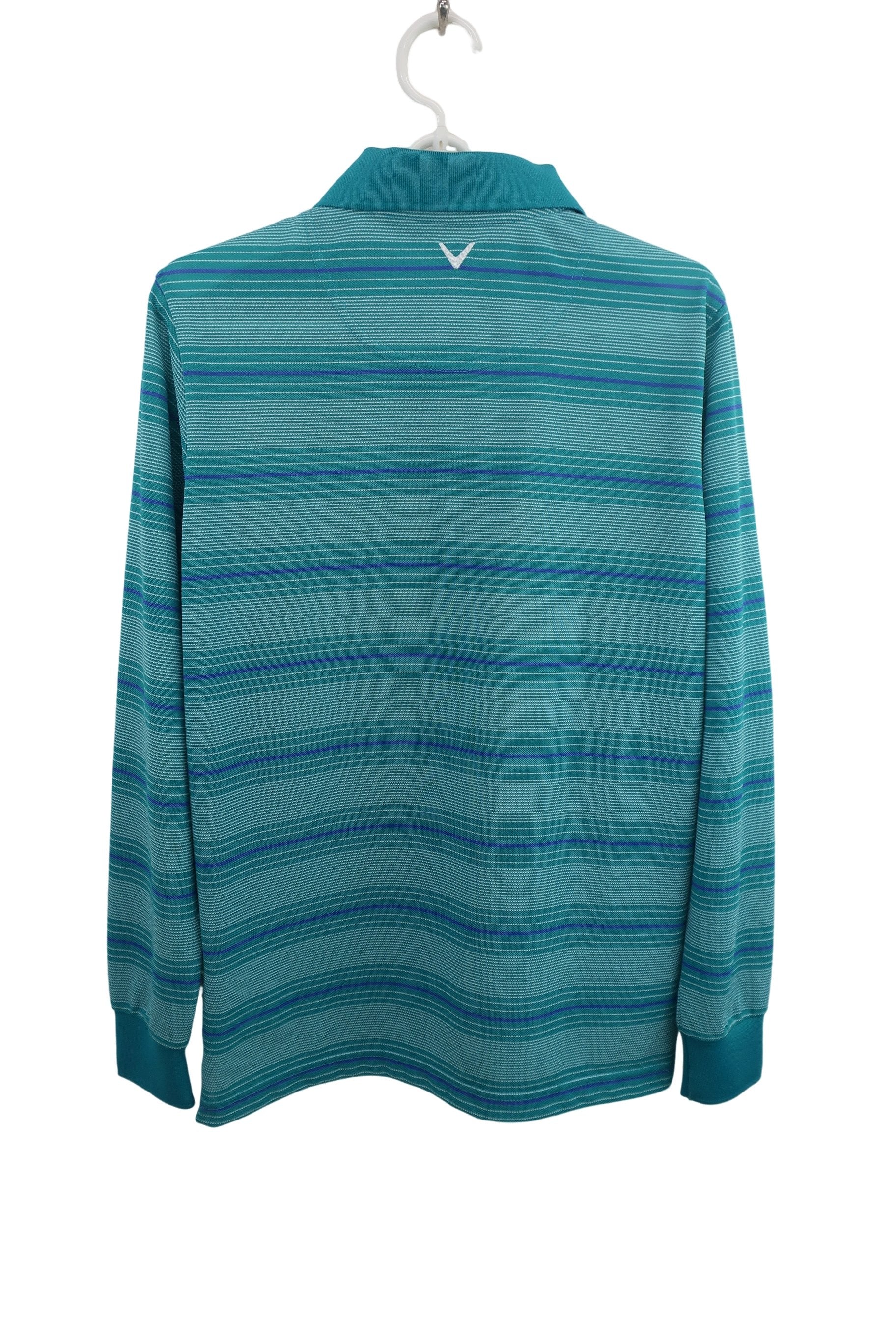 Callaway(キャロウェイ) 長袖ポロシャツ 青系ボーダー メンズ M 241-250533 B-5