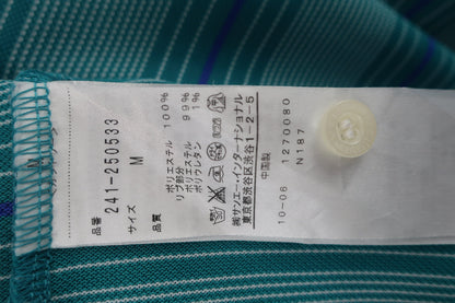 Callaway(キャロウェイ) 長袖ポロシャツ 青系ボーダー メンズ M 241-250533 B-6