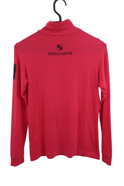 PEARLY GATES(パーリーゲイツ) 長袖モックネックシャツ ピンク レディース 0 055-8166102 C-5