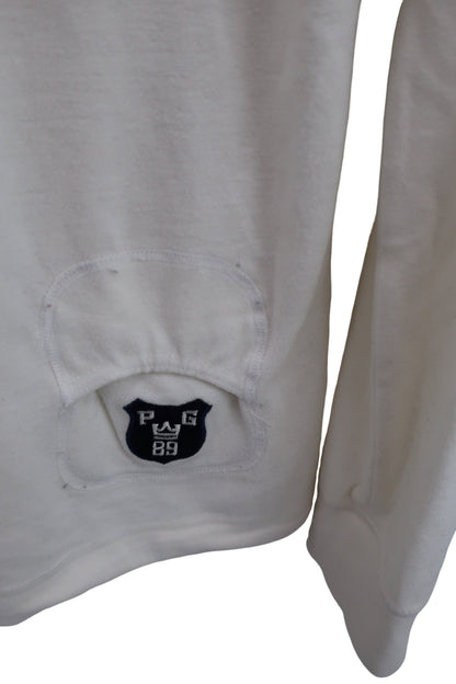 PEARLY GATES(パーリーゲイツ) 長袖ハーフジップモックネックシャツ 白 レディース 1 055-8166108 B-8