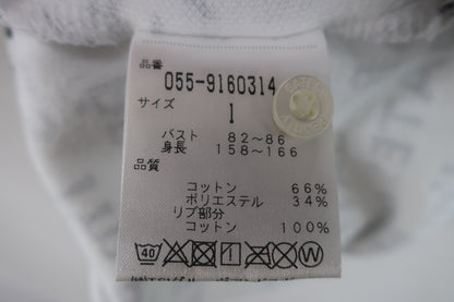 PEARLY GATES(パーリーゲイツ) ノースリーブポロシャツ 白ロゴ柄 レディース 1 055ー9160314 A-7