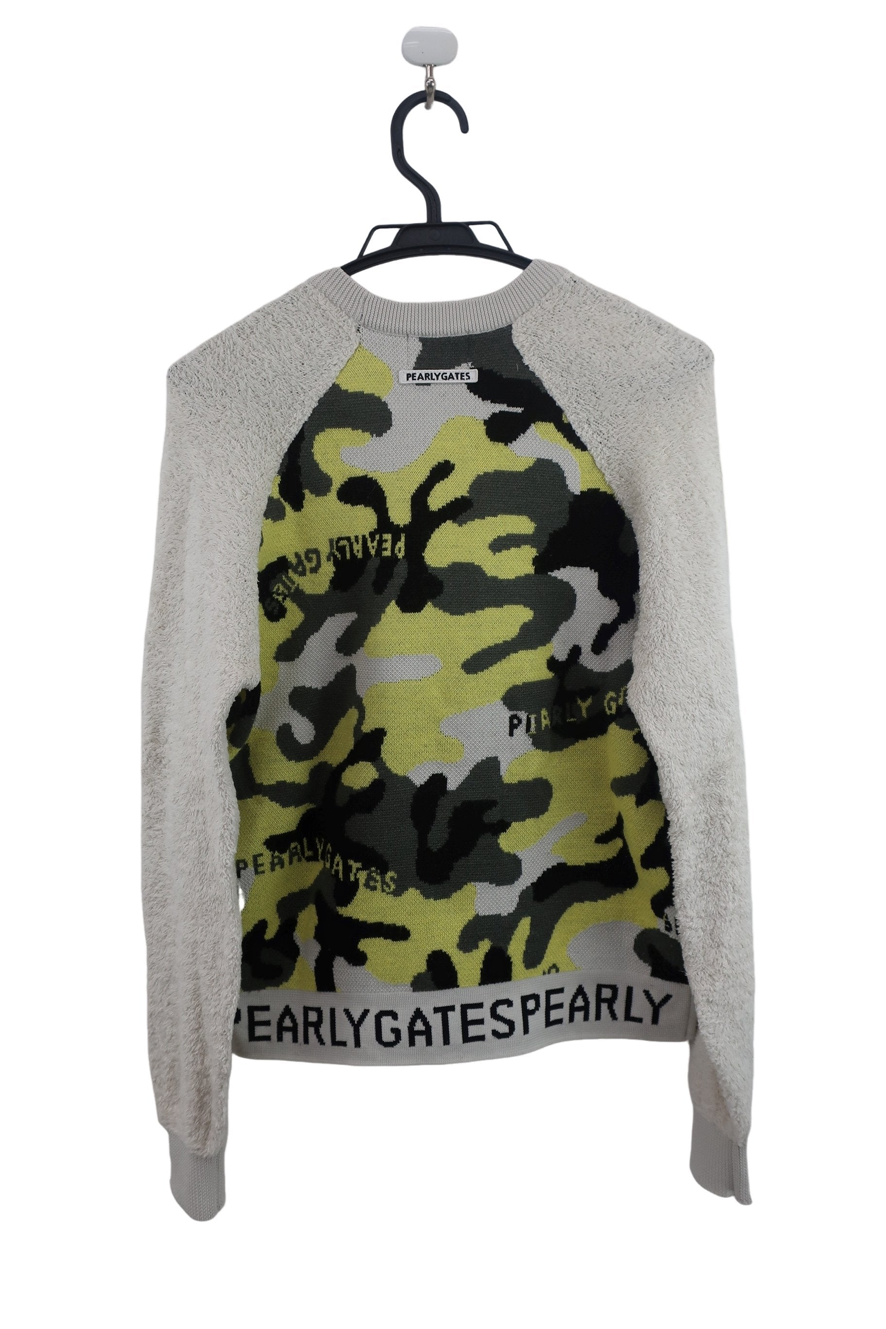 PEARLY GATES(パーリーゲイツ) ニットセーター ベージュ黄色迷彩 レディース 1 055-9270124 A-5