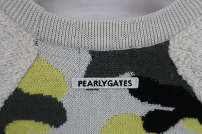 PEARLY GATES(パーリーゲイツ) ニットセーター ベージュ黄色迷彩 レディース 1 055-9270124 A-6