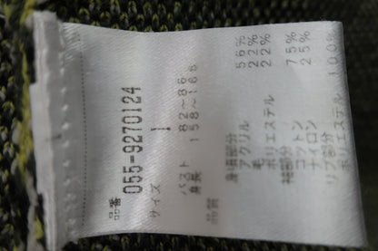 PEARLY GATES(パーリーゲイツ) ニットセーター ベージュ黄色迷彩 レディース 1 055-9270124 A-8