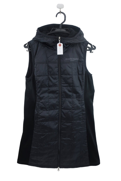 marie claire sport(マリ・クレール・スポーツ) ナイロンベストワンピース 黒 レディース M A-1