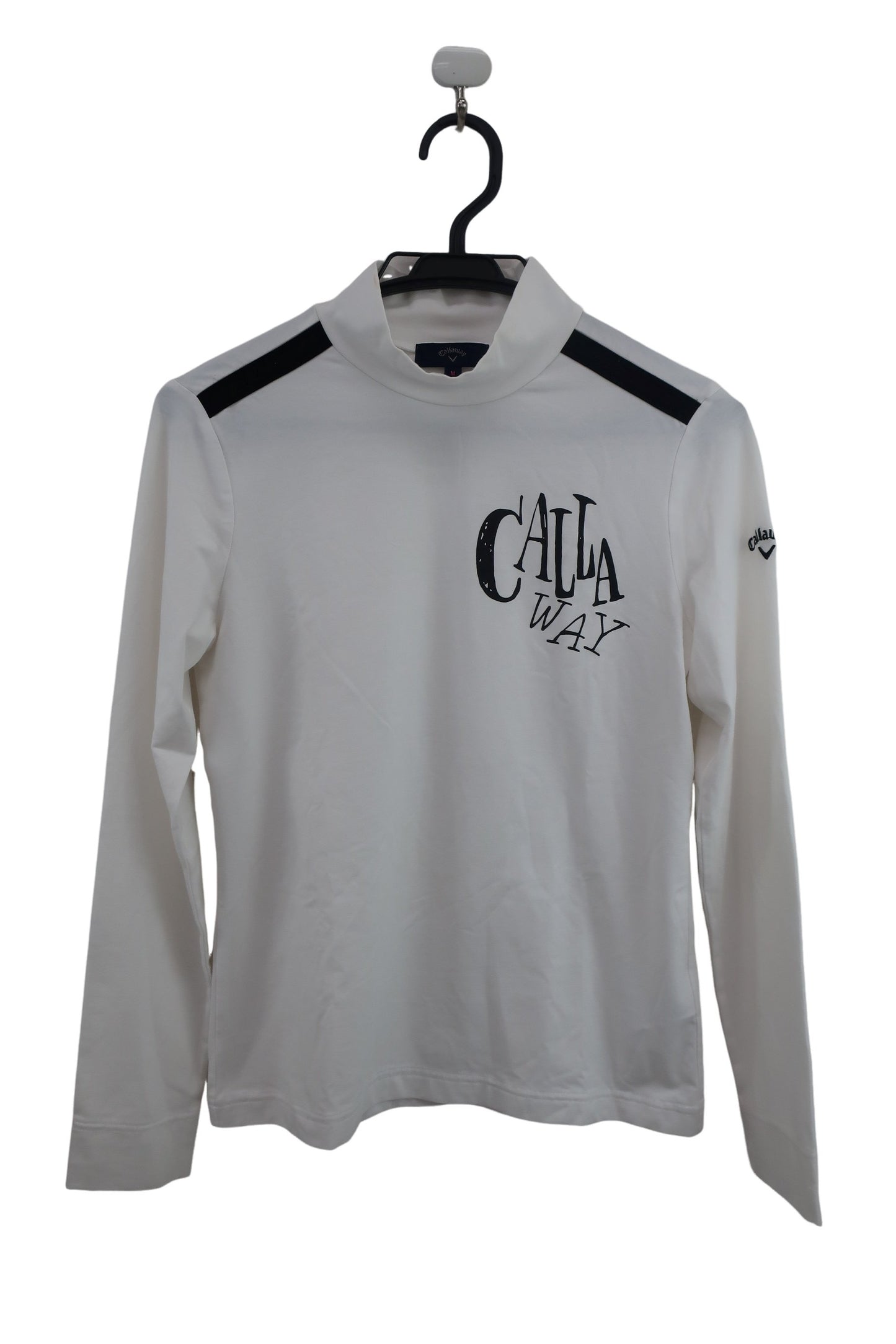 Callaway(キャロウェイ) 長袖モックネックシャツ 白 レディース M B-1