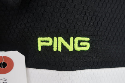 PING(ピン) 半袖ポロシャツ 白黒 レディース M A-2