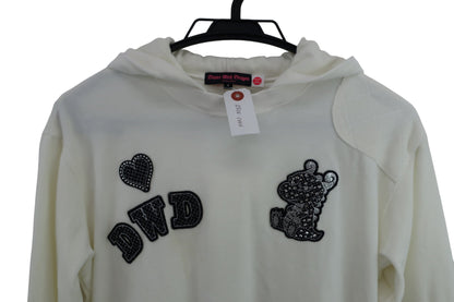 Dance With Dragon(ダンスウィズドラゴン) パーカー 白 レディース 3 D2-219100 B-3