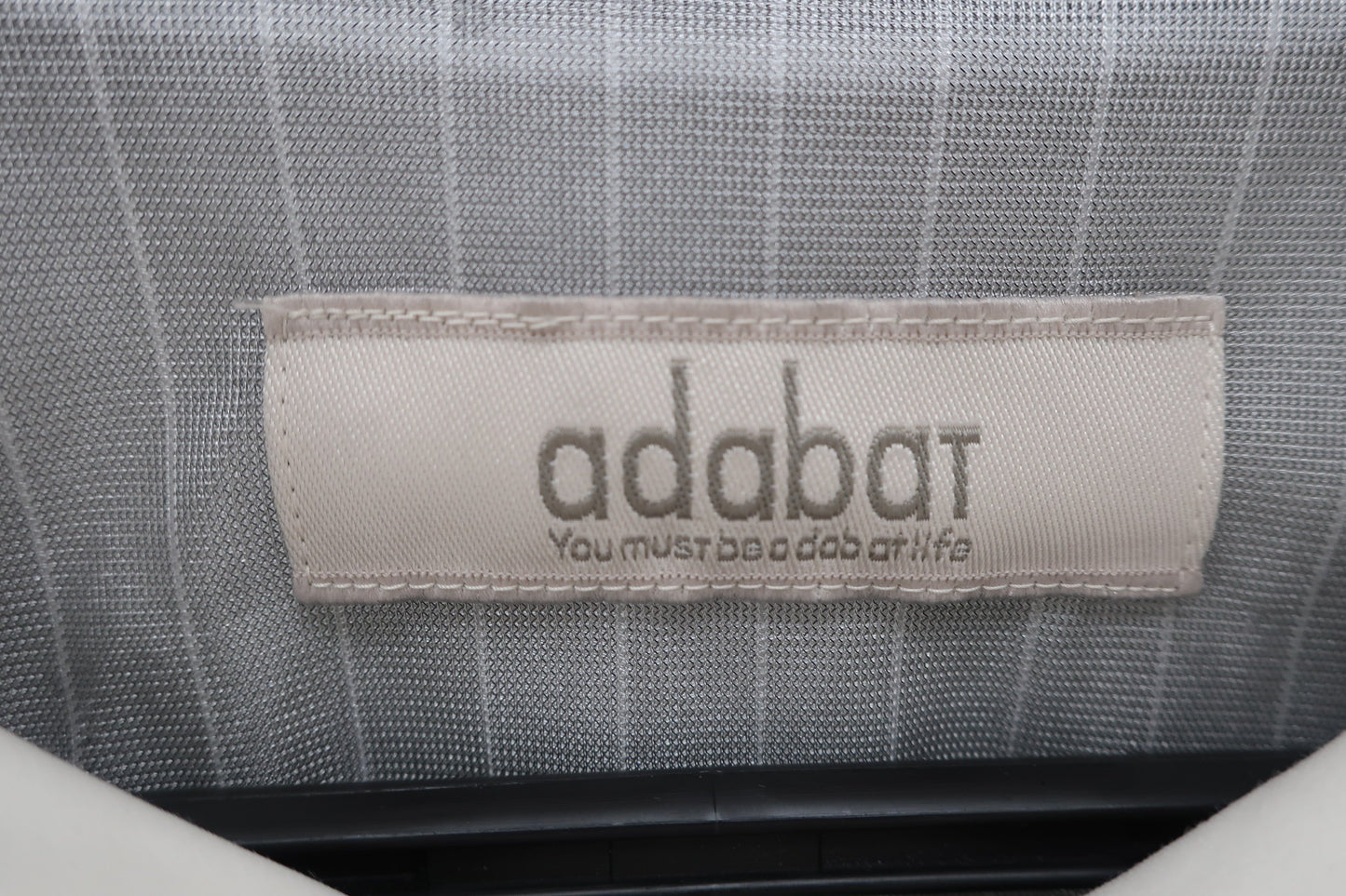 adabat(アダバット) 半袖ハーフジップシャツ 白 レディース 38 B-3