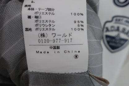 adabat(アダバット) 半袖ハーフジップシャツ 白 レディース 38 B-10