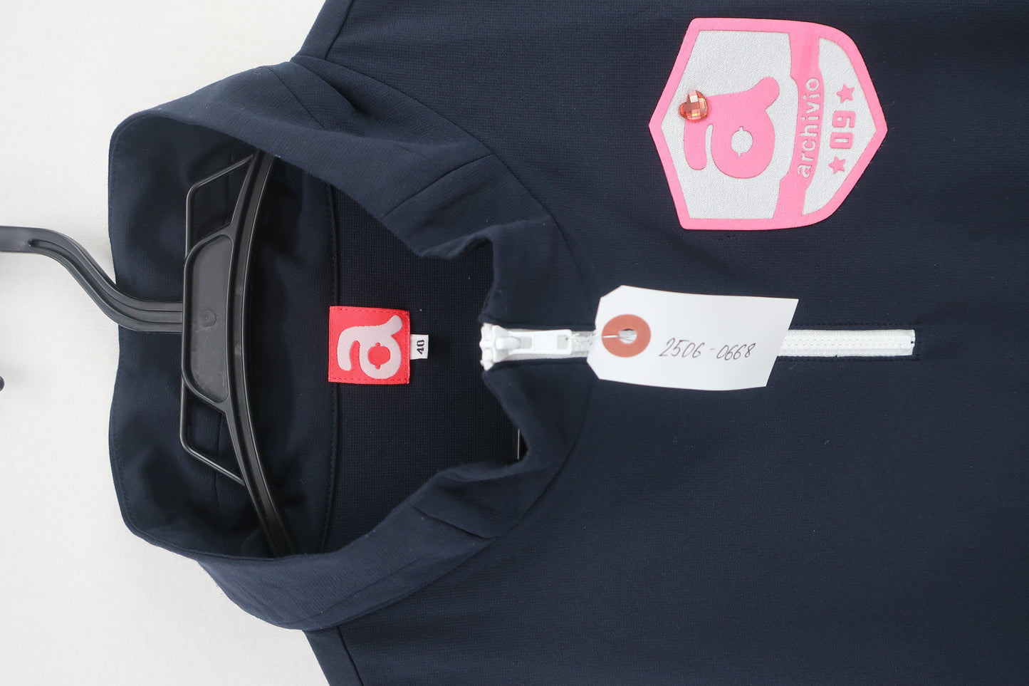 archivio(アルチビオ) ハーフジップベスト 黒 レディース 40 A959210 A-3