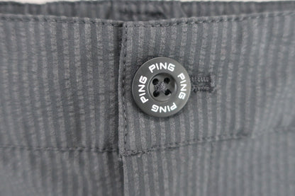 PING(ピン) ショートパンツ グレーストライプ レディース M A-3