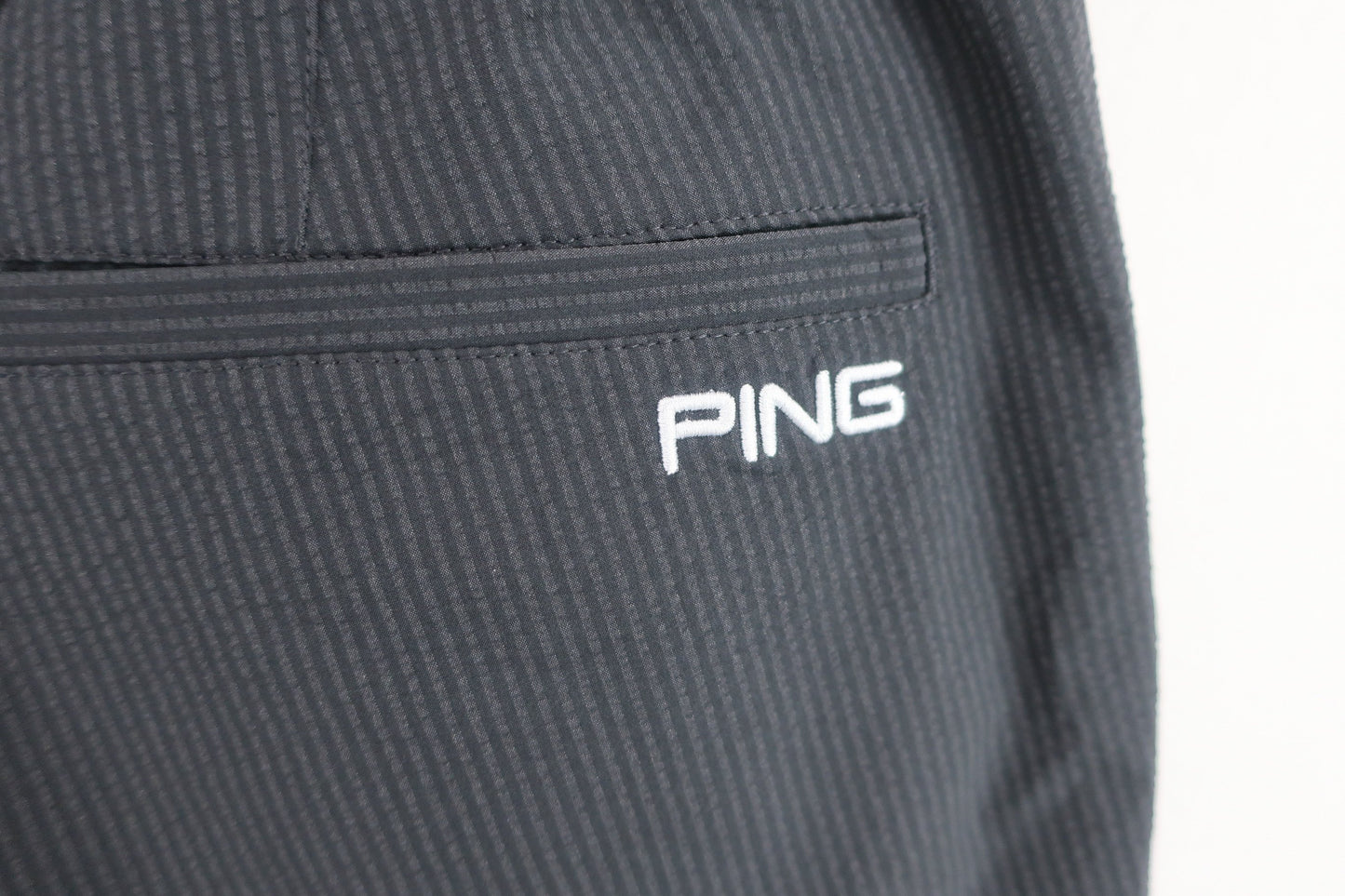 PING(ピン) ショートパンツ グレーストライプ レディース M A-5