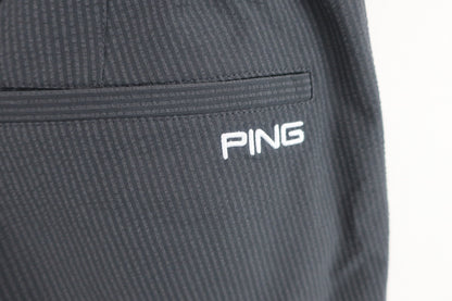 PING(ピン) ショートパンツ グレーストライプ レディース M A-5