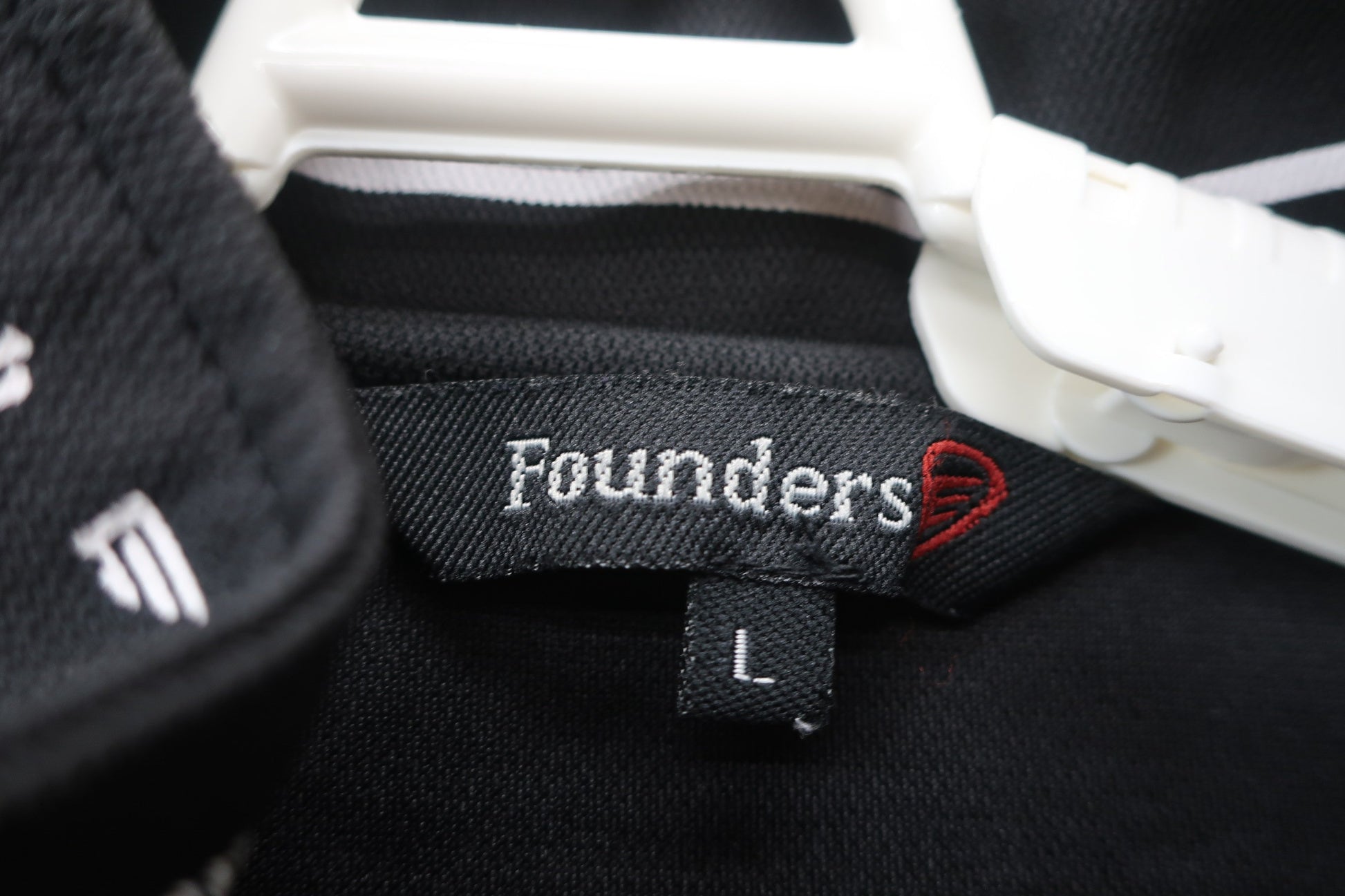 Founders Club(ファウンダース) ハーフジップシャツ 黒白ボーダー メンズ L A