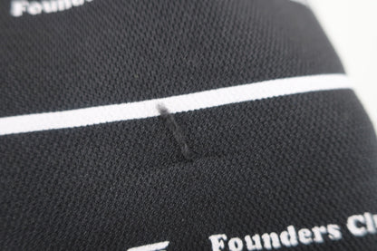 Founders Club(ファウンダース) ハーフジップシャツ 黒白ボーダー メンズ L A