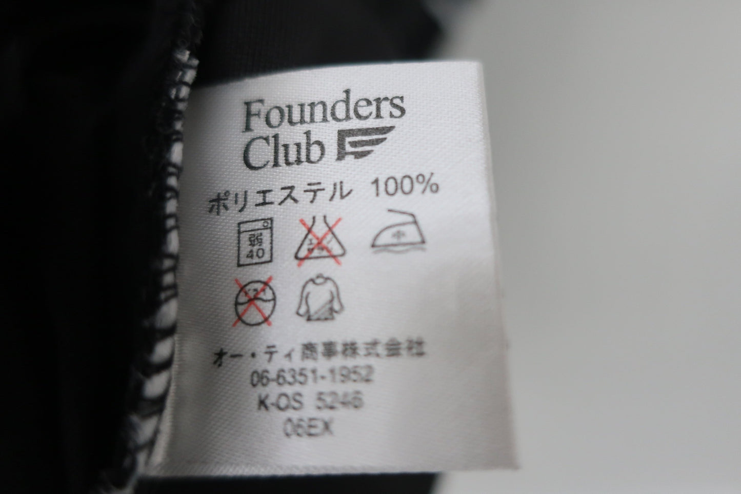 Founders Club(ファウンダース) ハーフジップシャツ 黒白ボーダー メンズ L A