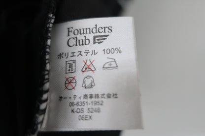 Founders Club(ファウンダース) ハーフジップシャツ 黒白ボーダー メンズ L A