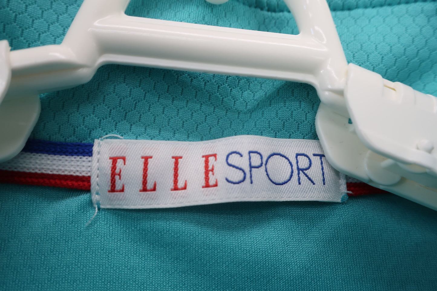 ELLESPORT ハーフジップシャツ エメラルドグリーン レディース M A