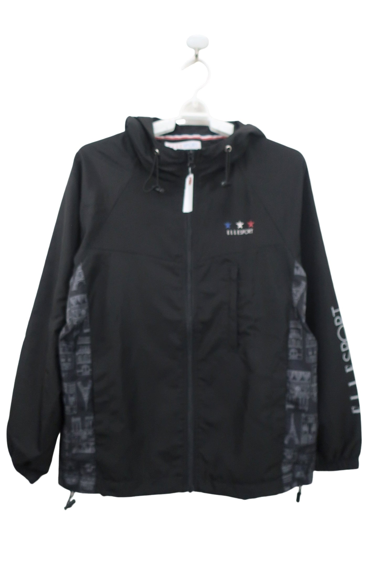 ELLESPORT ナイロンパーカー 黒 レディース M A