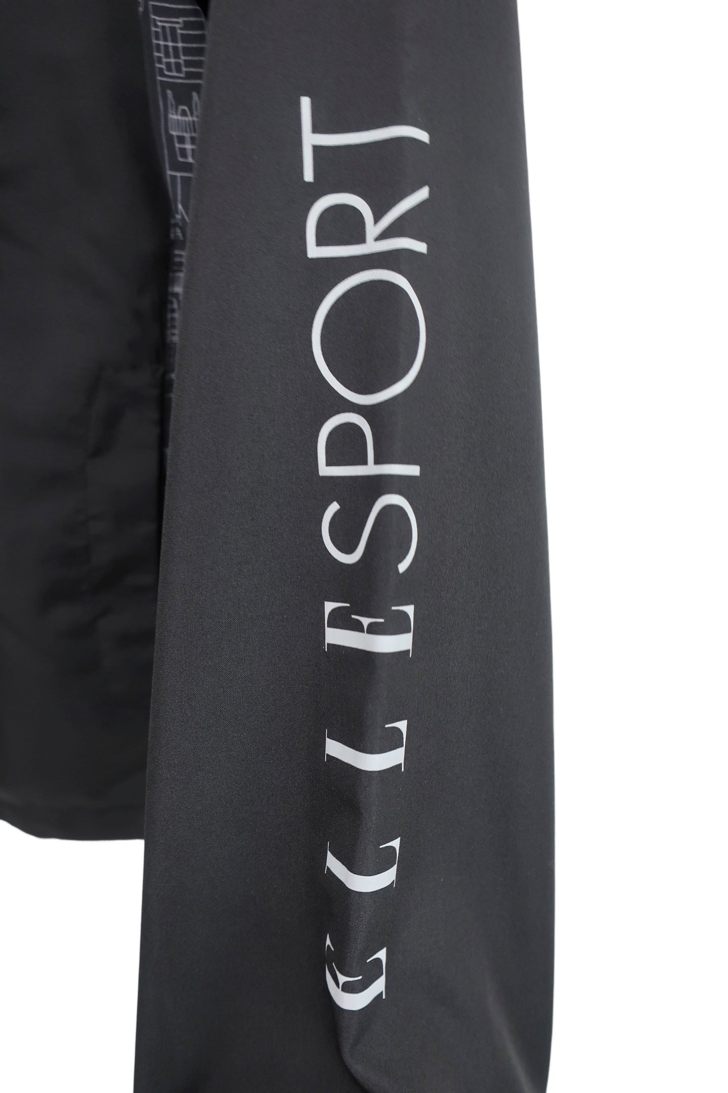 ELLESPORT ナイロンパーカー 黒 レディース M A