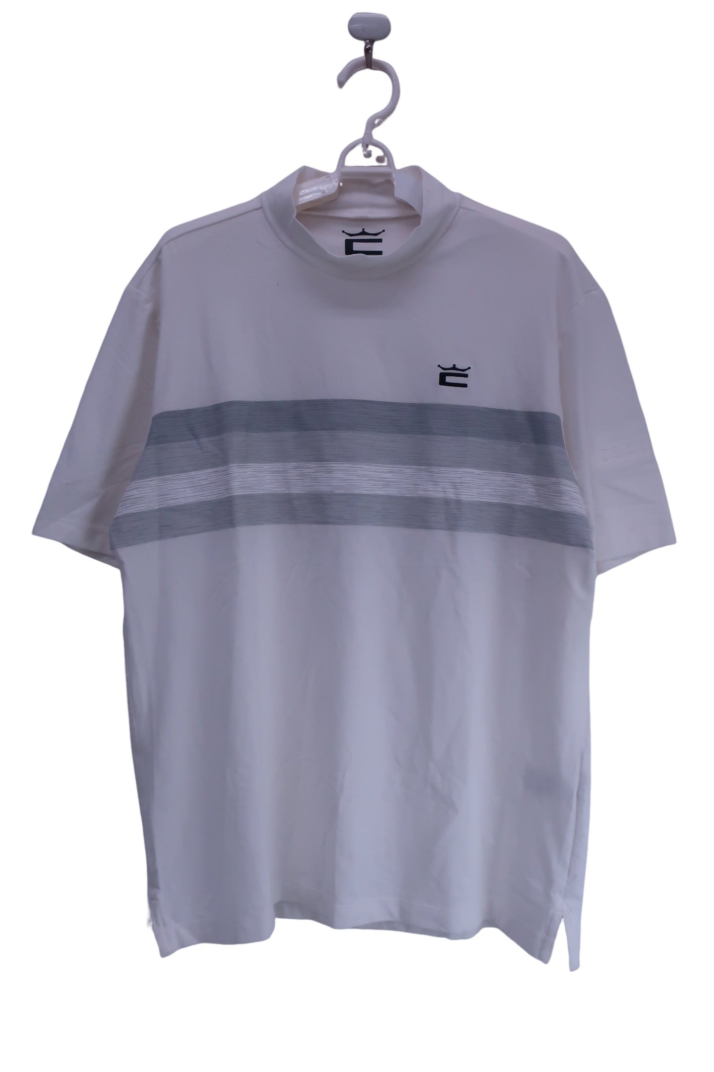 PUMA GOLF(プーマゴルフ) 半袖モックネックシャツ 白 メンズ L A-1