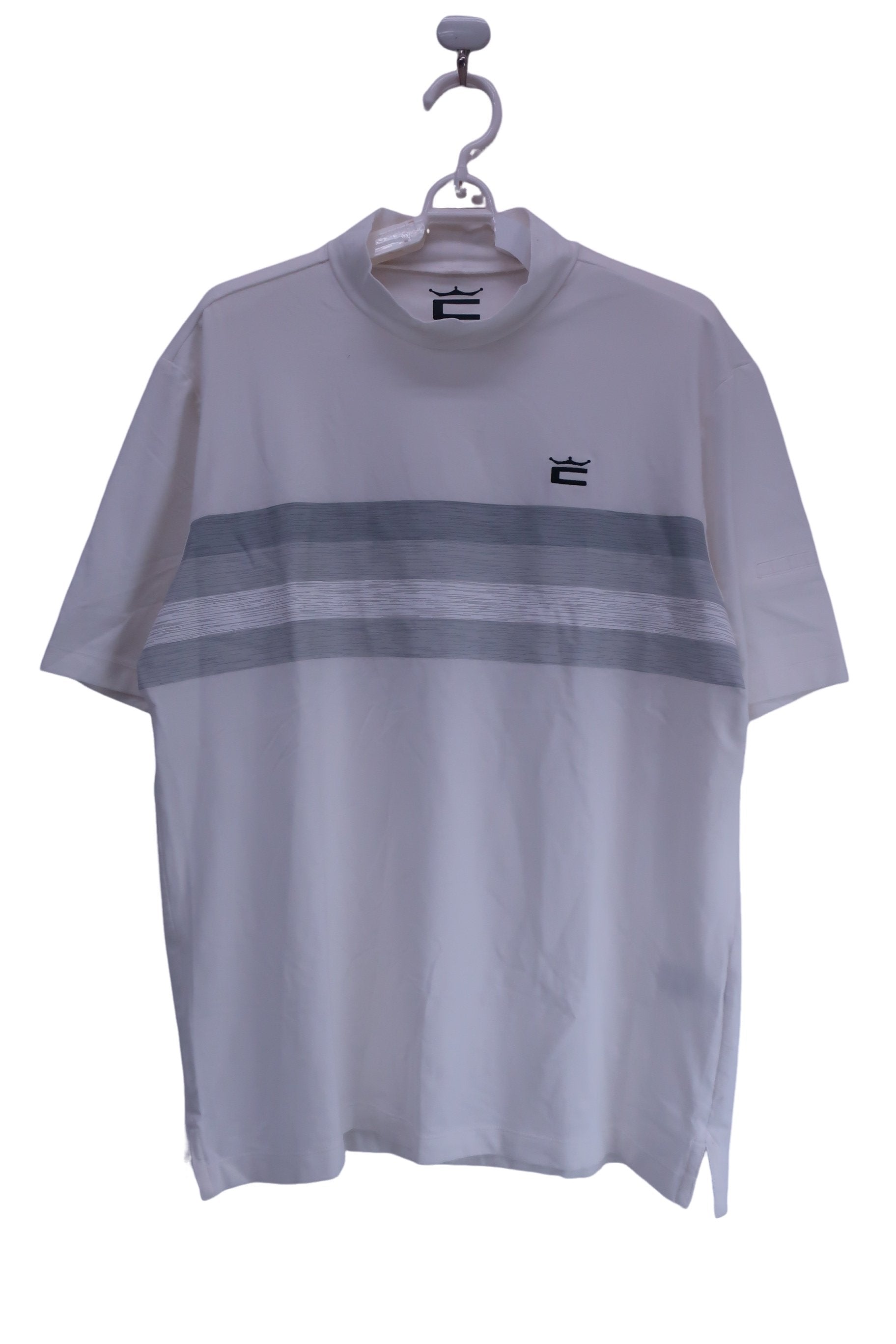 PUMA GOLF(プーマゴルフ) 半袖モックネックシャツ 白 メンズ L A-1