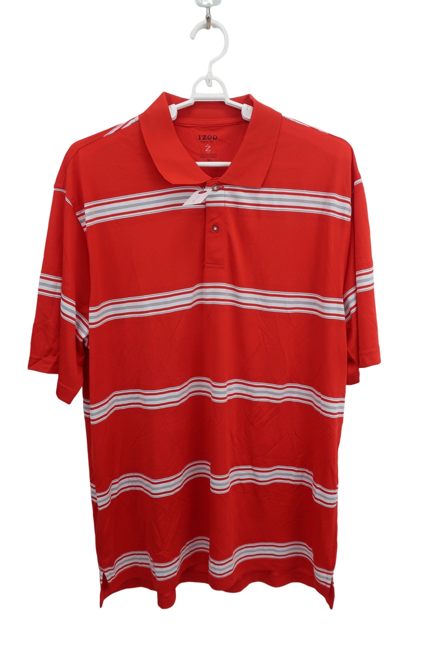 IZOD(アイゾッド) ポロシャツ 赤 メンズ XL A