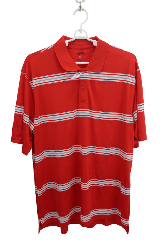 IZOD(アイゾッド) ポロシャツ 赤 メンズ XL A