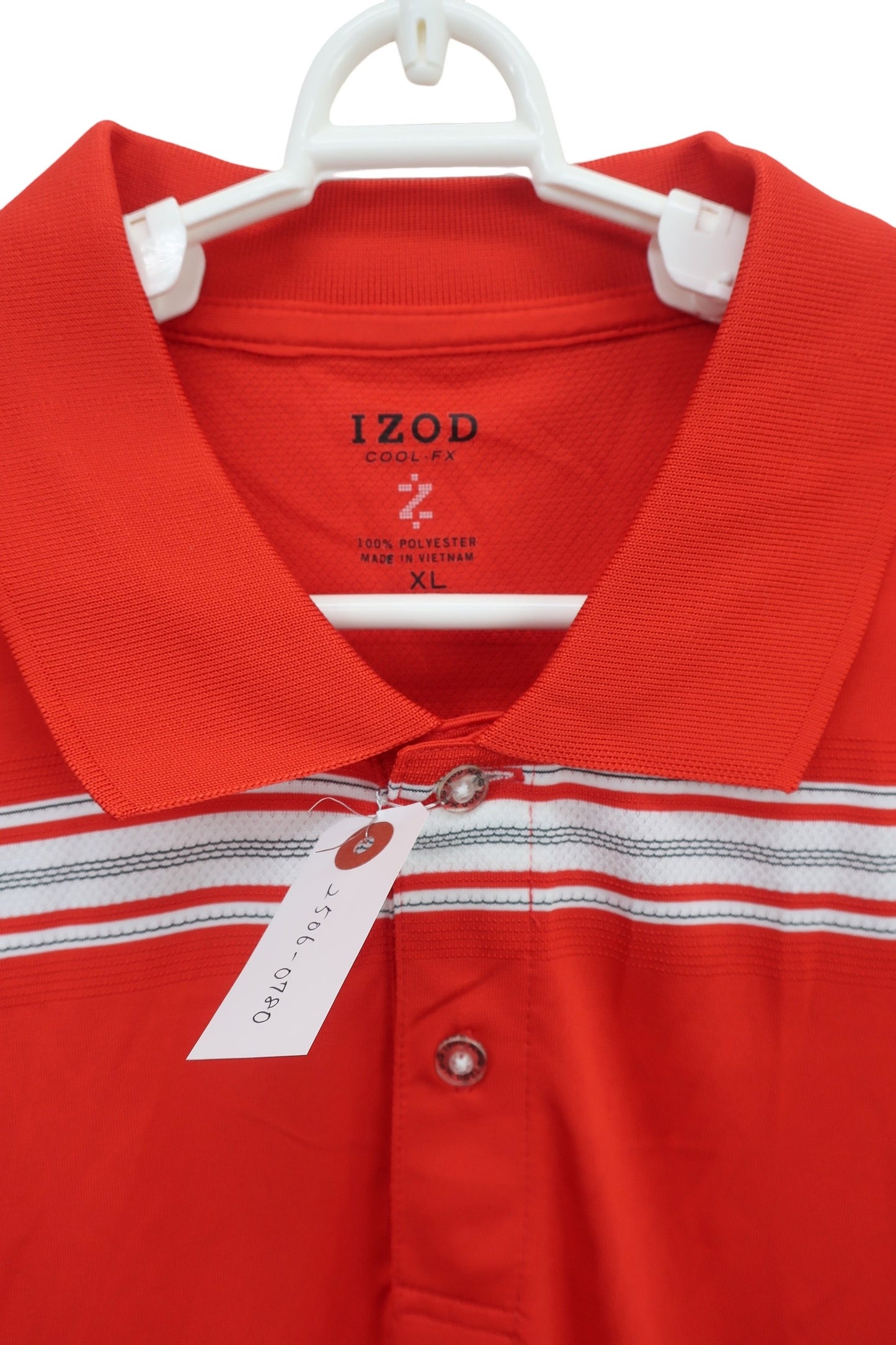 IZOD(アイゾッド) ポロシャツ 赤 メンズ XL A