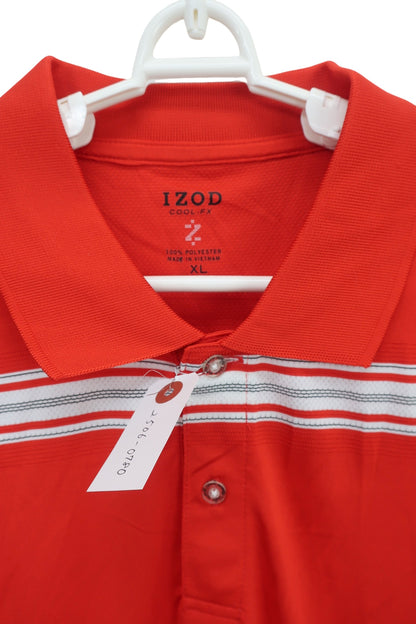 IZOD(アイゾッド) ポロシャツ 赤 メンズ XL A