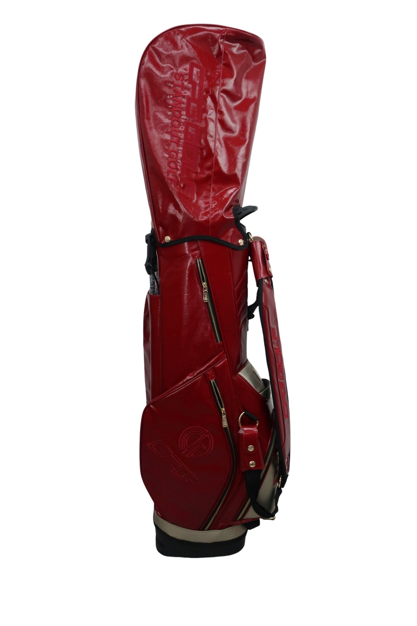 CPG GOLF(シーピージーゴルフ) スタンド式キャディバッグ 赤 5口 N-3