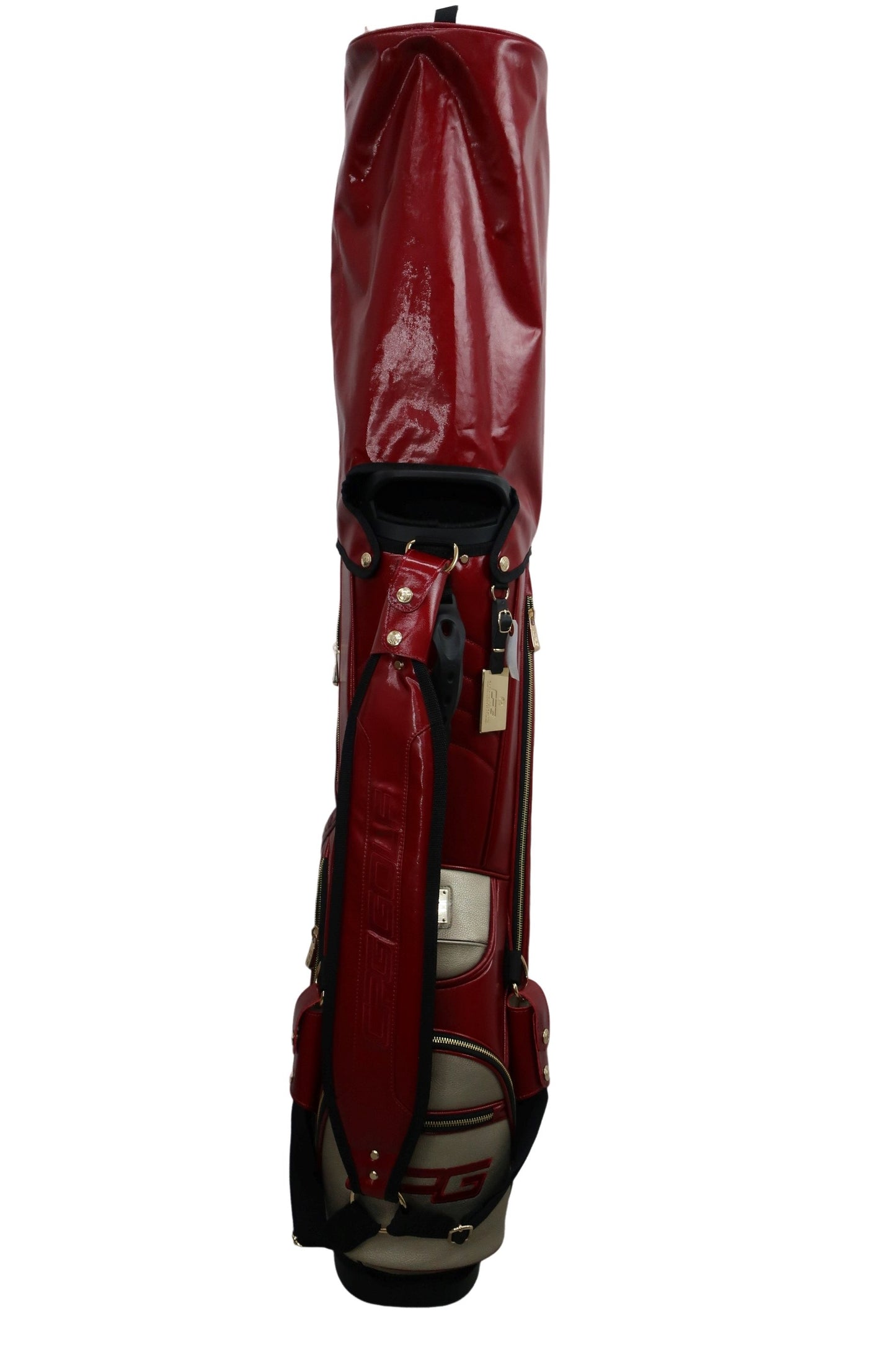 CPG GOLF(シーピージーゴルフ) スタンド式キャディバッグ 赤 5口 N-5