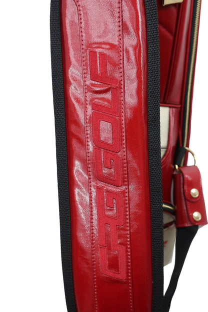 CPG GOLF(シーピージーゴルフ) スタンド式キャディバッグ 赤 5口 N-6