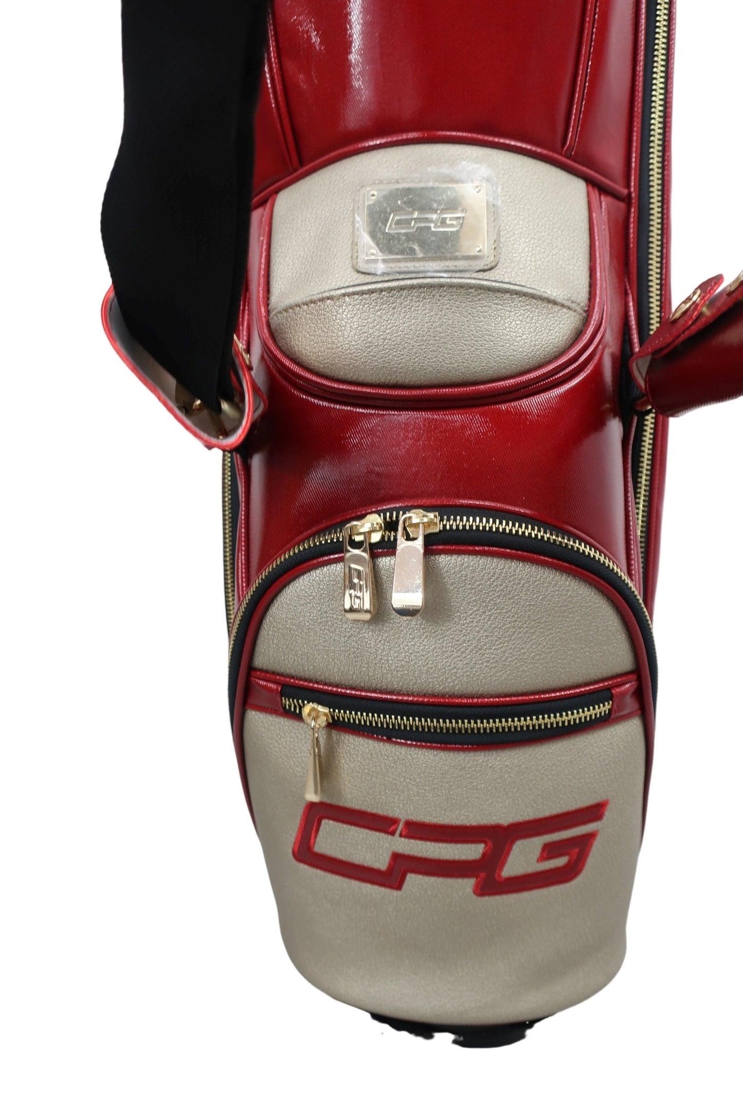 CPG GOLF(シーピージーゴルフ) スタンド式キャディバッグ 赤 5口 N-7