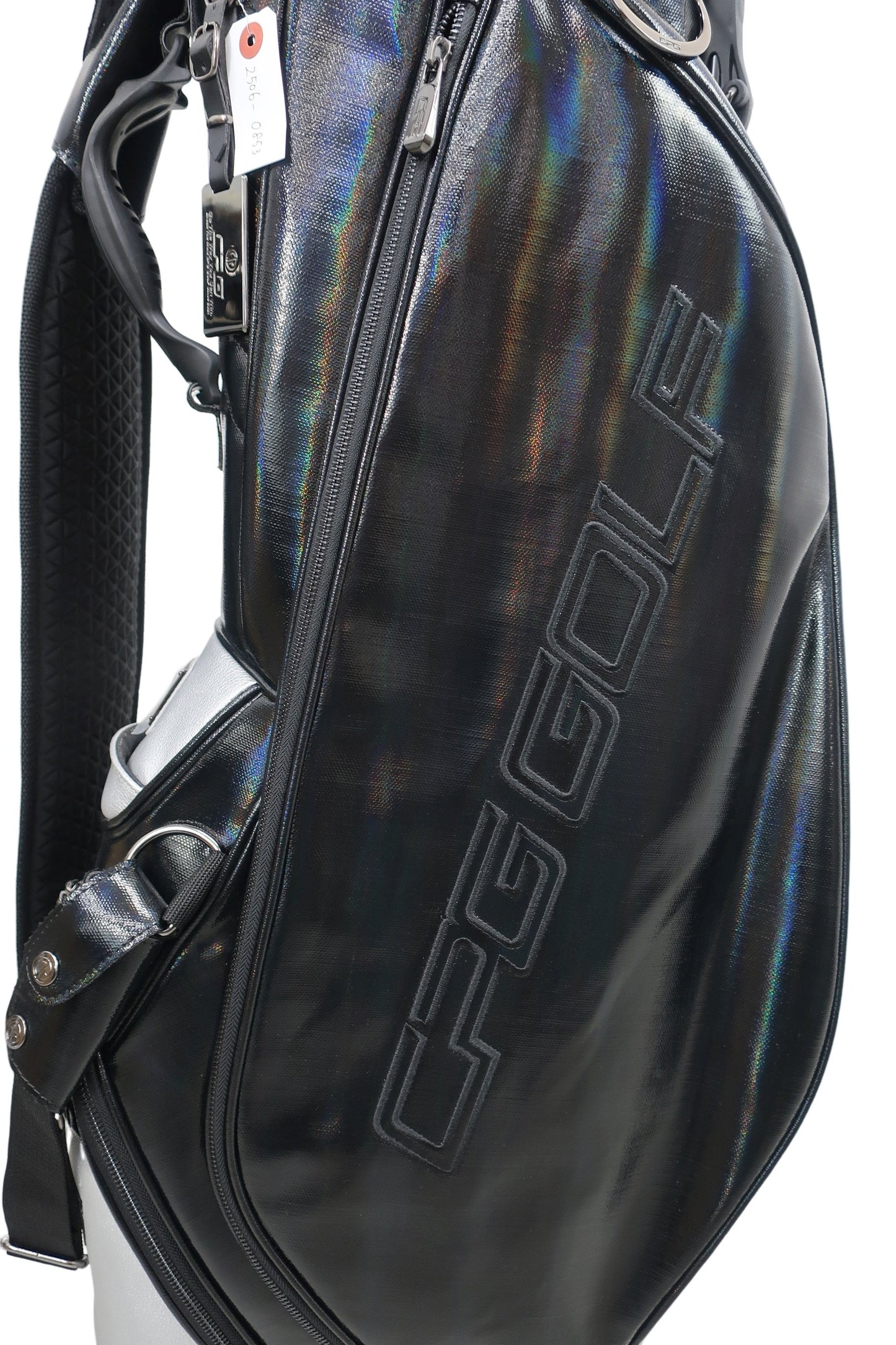 CPG GOLF(シーピージーゴルフ) スタンド式キャディバッグ 黒 5口 N-2