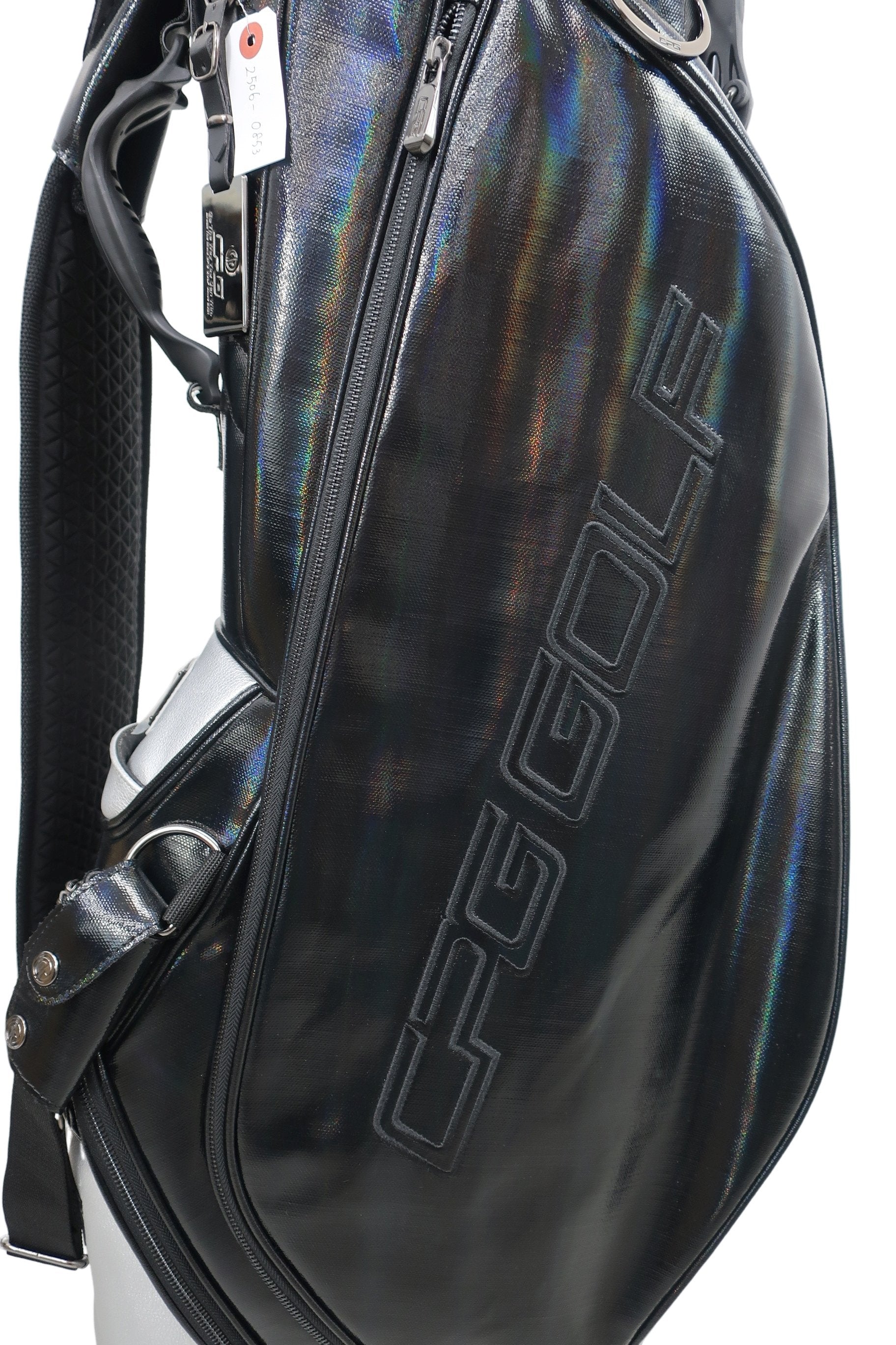 CPG GOLF(シーピージーゴルフ) スタンド式キャディバッグ 黒 5口 N-2