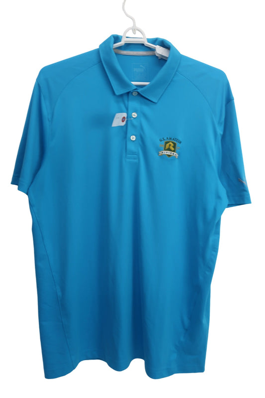 PUMA GOLF(プーマゴルフ) ポロシャツ 水色 メンズ UK XL U.S AMATEUR 2017 B