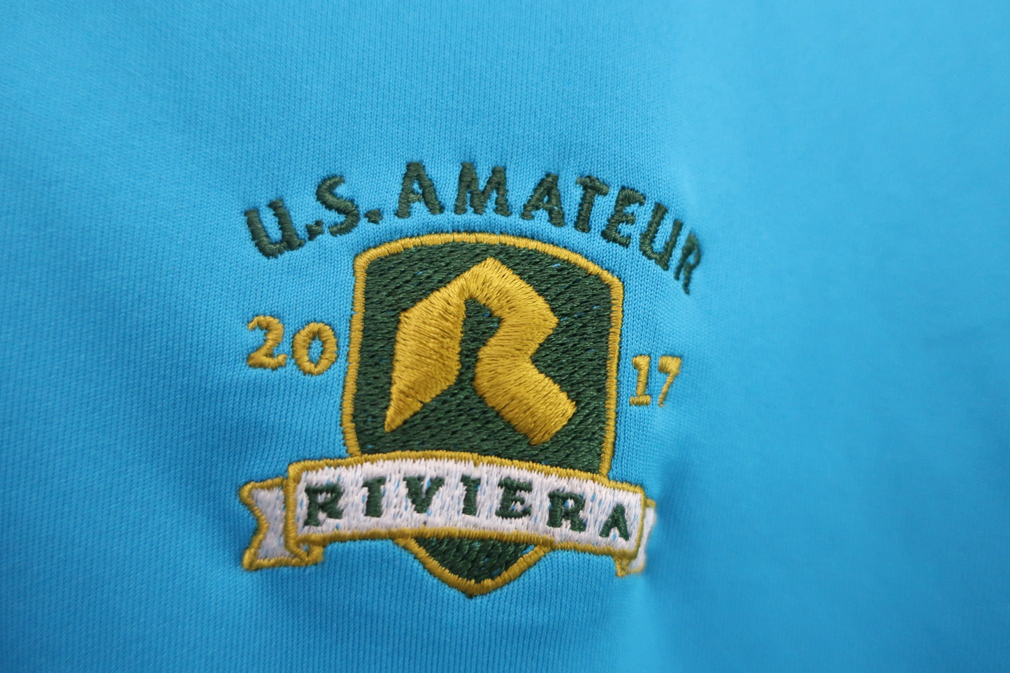PUMA GOLF(プーマゴルフ) ポロシャツ 水色 メンズ UK XL U.S AMATEUR 2017 B