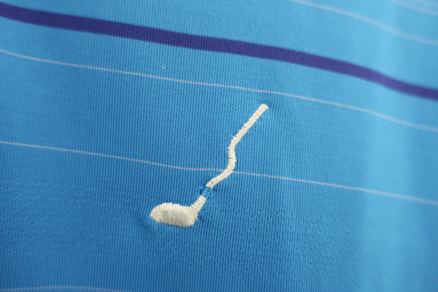 NIKE GOLF(ナイキゴルフ) ポロシャツ 青ボーダー メンズ LGG A