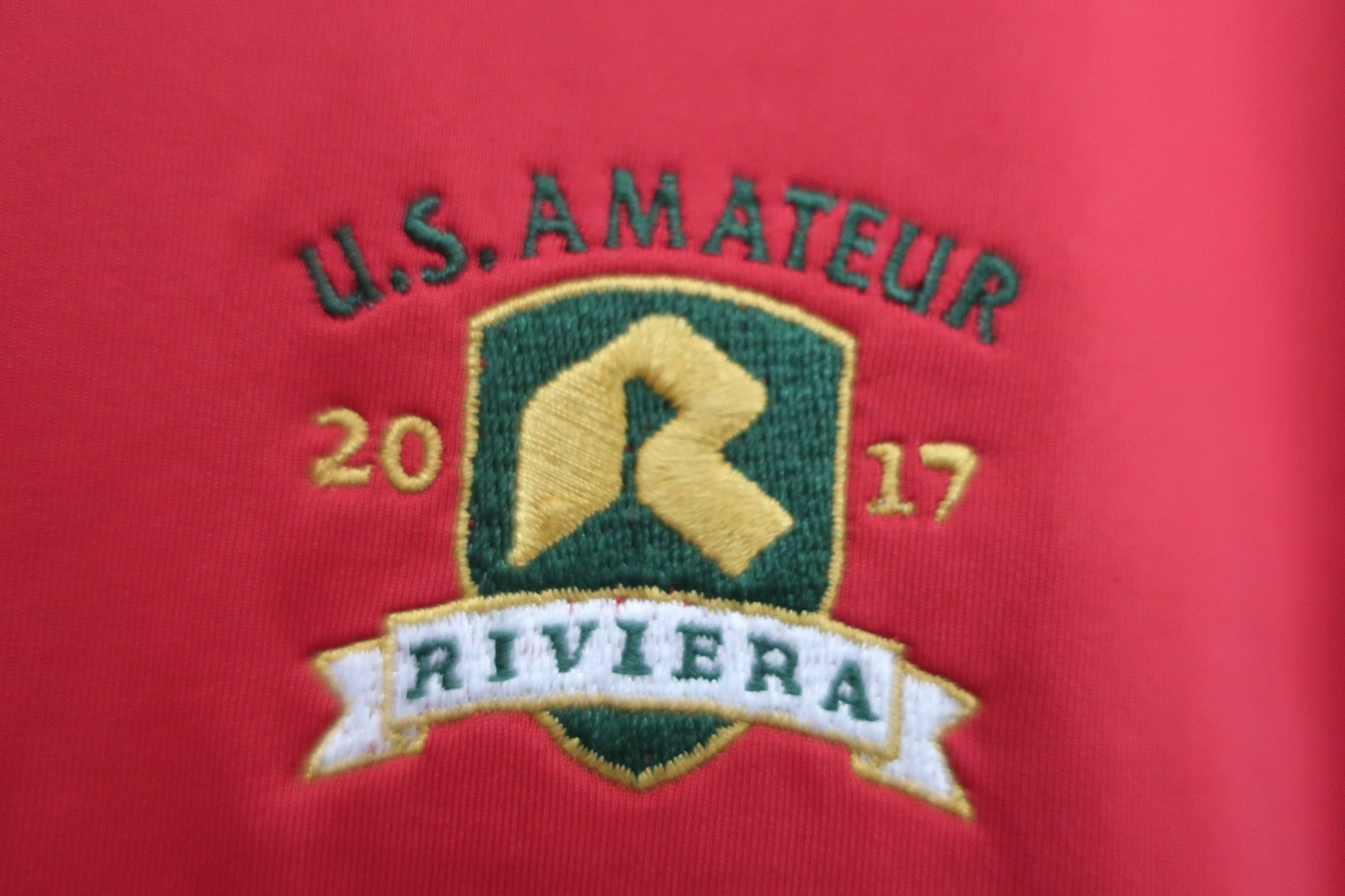 FOOTJOY(フットジョイ) ポロシャツ 赤 メンズ L U.S AMATEUR 2017 A