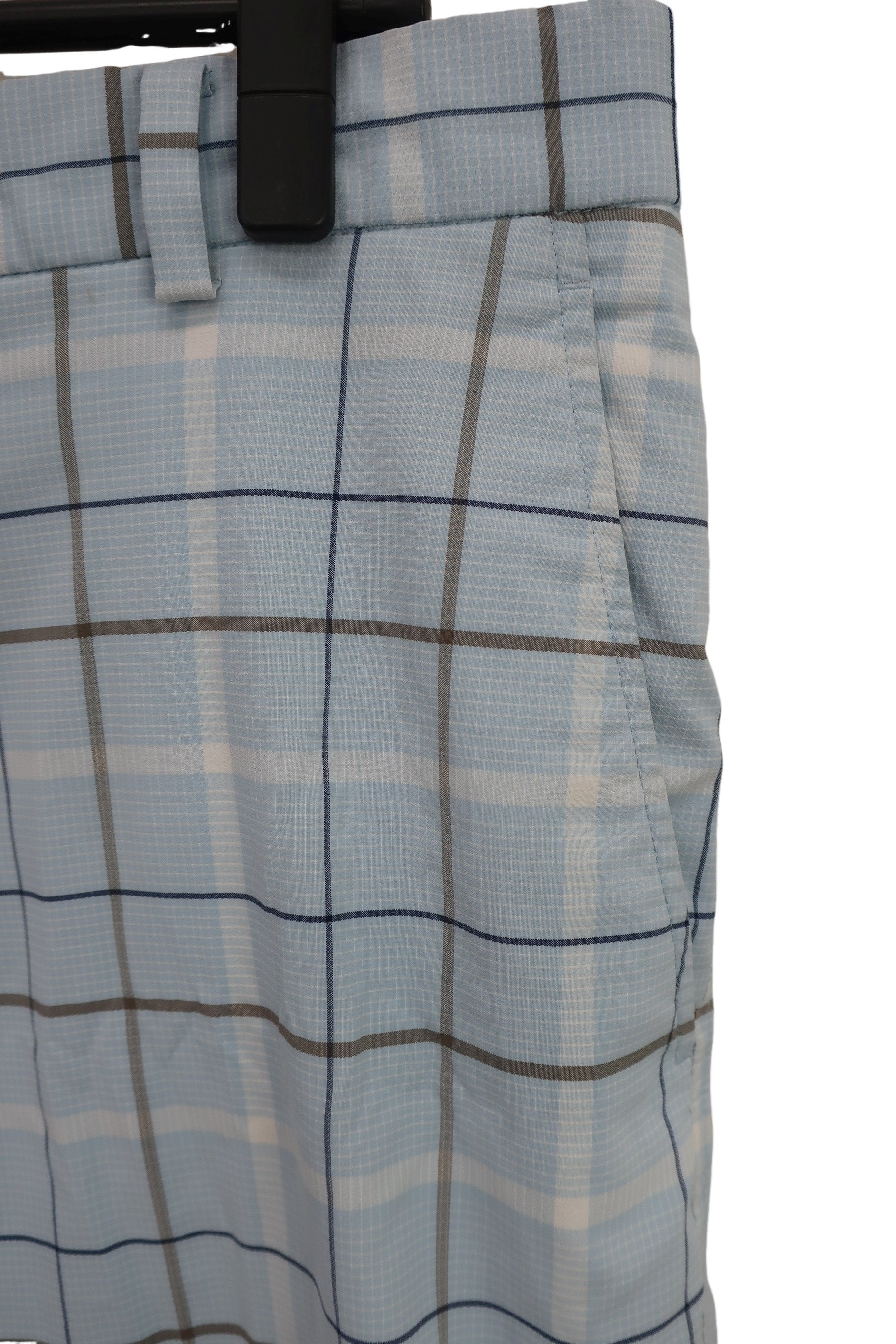 NIKE GOLF(ナイキゴルフ) ハーフパンツ 水色チェック メンズ 36 B